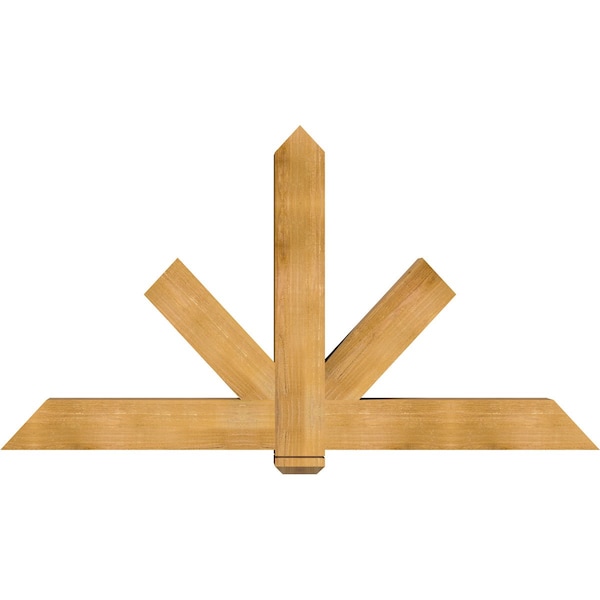 Ekena Millwork Kennewick Rough Sawn Timber Gable Bracket, Western Red Cedar, 72"W x 39"H x 6"D x 6"F, 13/12 Pitch GBW072X39X0606KEN00RWR - main
